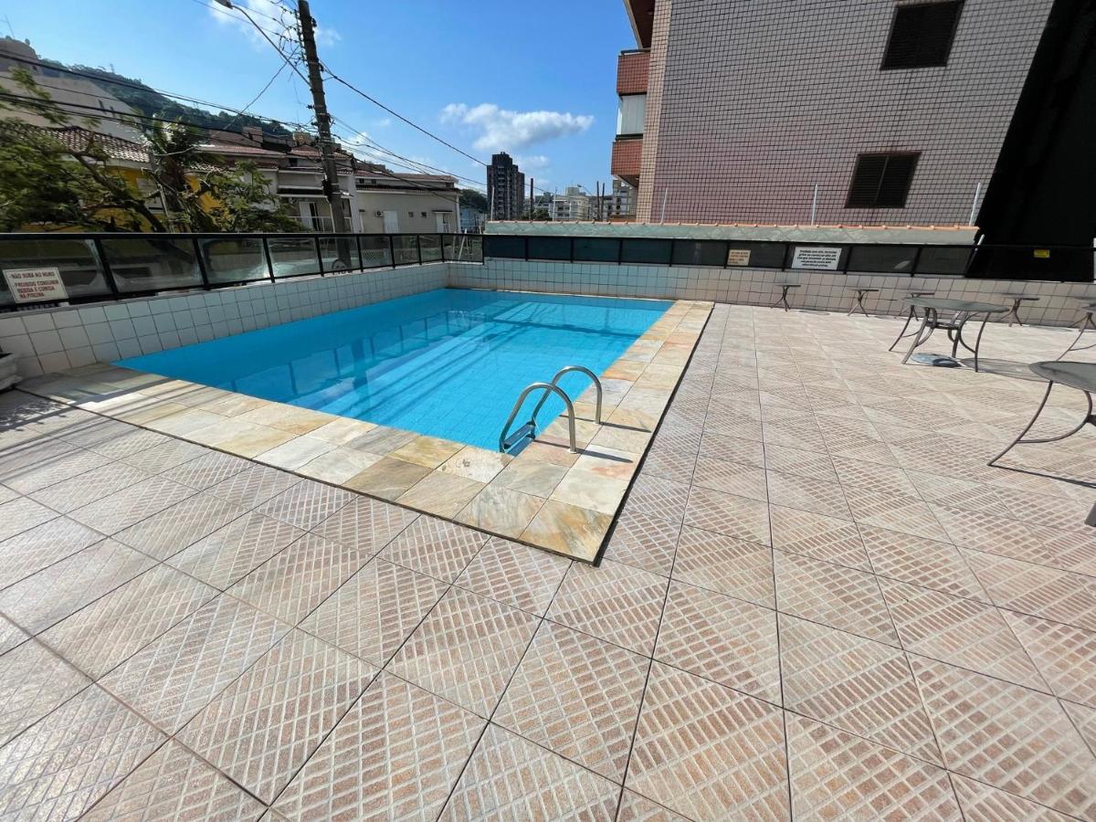 Confortável Apartamento 1 dorm com piscina e lazer Guarujá Esterno foto